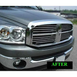 2003-2009 DODGE RAM CHROME GRILLE GRILL KIT 2004 2005 2006 2007 2008 03 04 05 06 07 08 09 1500 2500 3500 LARAMIE SLT ST BIG HORN SRT-8 SRT8