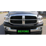 2003-2009 DODGE RAM CHROME GRILLE GRILL KIT 2004 2005 2006 2007 2008 03 04 05 06 07 08 09 1500 2500 3500 LARAMIE SLT ST BIG HORN SRT-8 SRT8