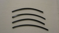 1992-1995 PORSCHE 968 BLACK DOOR EDGE TRIM MOLDING PROTECTORS 4 QTY OF 8" 1993 1994 92 93 94 95