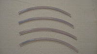 1987-1988 PORSCHE 924 CLEAR DOOR EDGE TRIM MOLDING PROTECTORS 4 QTY OF 8" 87 88