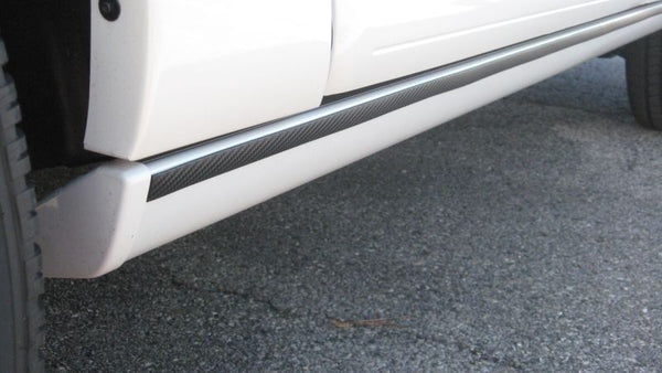 1990-1996 FORD E-150 E 150 E150 ECONOLINE CARBON FIBER ROCKER TRIM MOLDINGS 2PC 1991 1992 1993 1994 1995 90 91 92 93 94 95 96