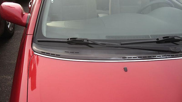 1995-2000 PLYMOUTH GRAND VOYAGER CHROME HOOD TRIM MOLDING 1996 1997 1998 1999 95 96 97 98 99 00