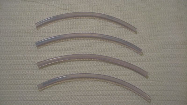 2003-2006 TOYOTA CAMRY CLEAR DOOR EDGE TRIM MOLDING PROTECTORS 4 QTY OF 8" 2004 2005 03 04 05 06