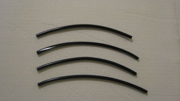 1988-1991 OLDS OLDSMOBILE CUTLASS CALAIS BLACK DOOR EDGE TRIM MOLDING PROTECTORS 4 QTY OF 8" 2PM 1989 1990 88 89 90 91