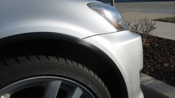 2005-2009 LAND ROVER DISCOVERY LR3 CARBON FIBER WHEEL WELL / FENDER TRIM MOLDINGS 4PC 2006 2007 2008 05 06 07 08 09